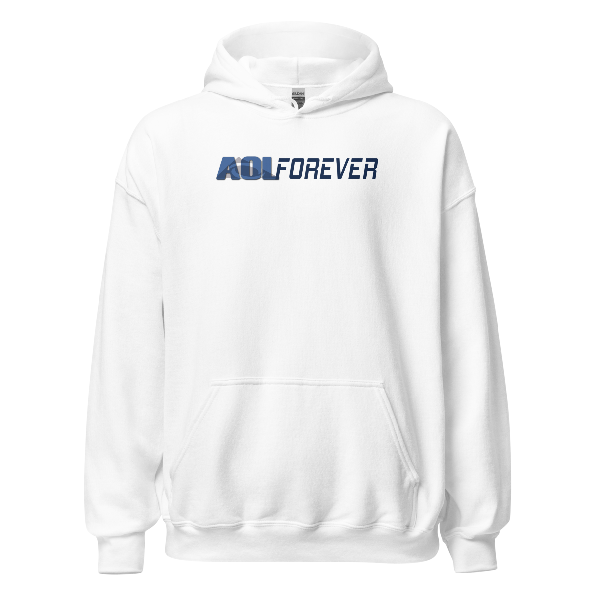 Classic White Hoodie — production artwork preview